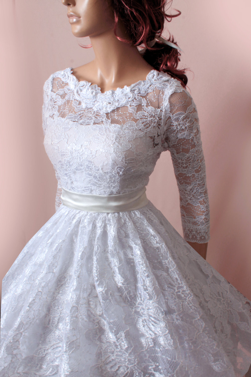 lace short gown styles for plus size
